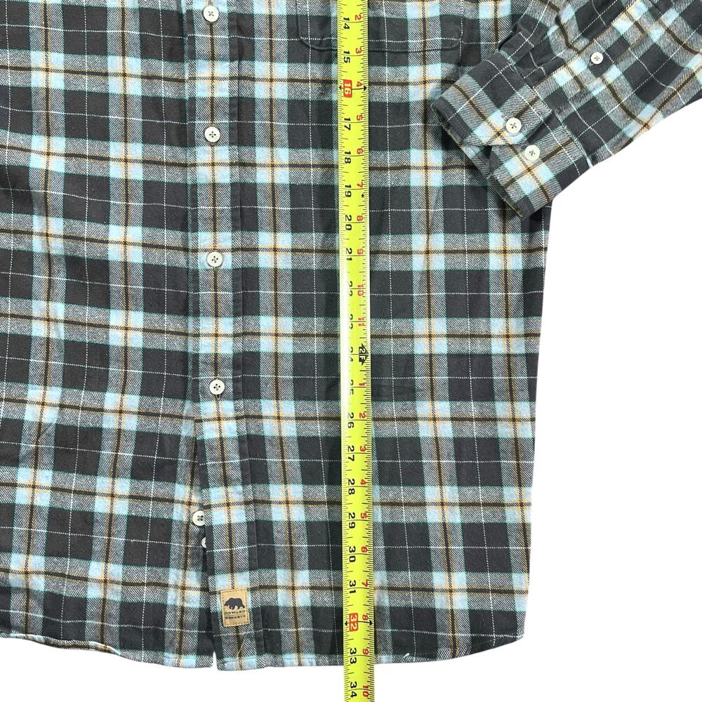 Onward Reserve Mens Field Flannel Shirt Plaid Classic Fit Large Retail $138 - Picture 4 of 10